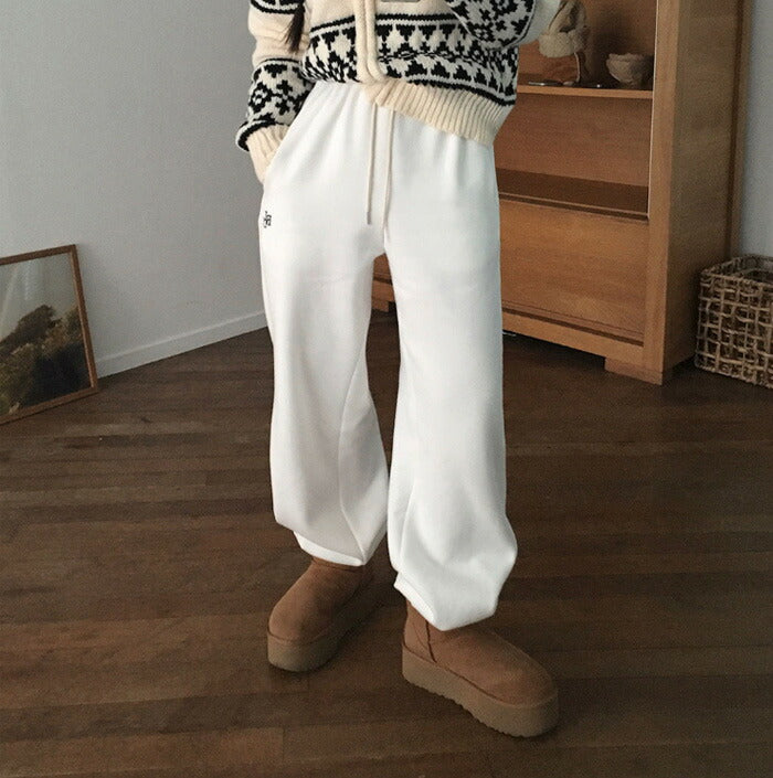 Beidelli(ベイデリ)[BELLIDE MADE] リニューアルVER、 両面起毛刺繍ツーウェイジョガートレーニングパンツ