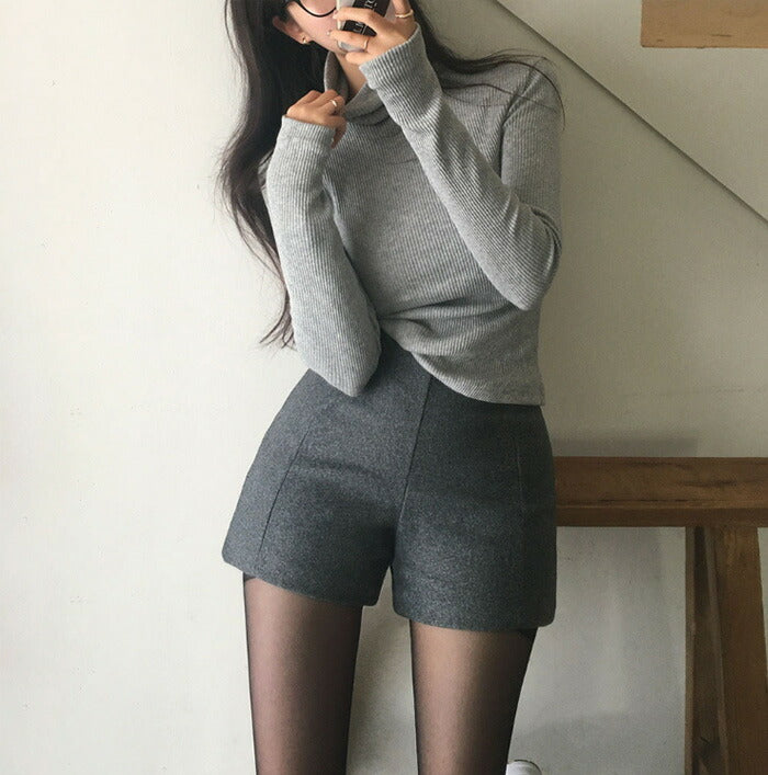 Beidelli(ベイデリ)ソフト毛織ショートパンツ