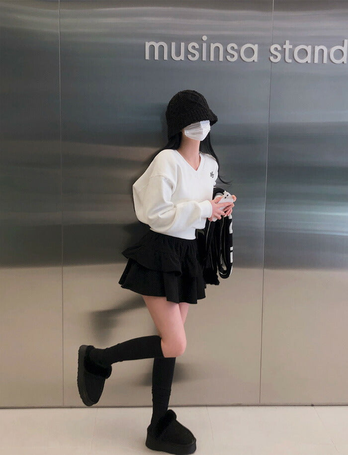 Beidelli(ベイデリ)コーデュロイティアードスカート