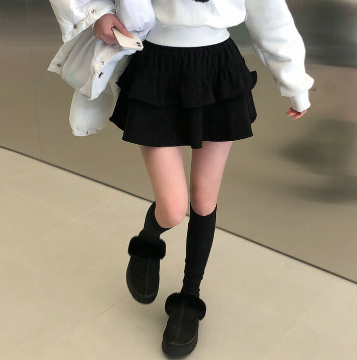 Beidelli(ベイデリ)コーデュロイティアードスカート