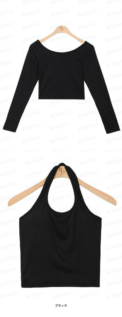 Beidelli(ベイデリ)オーサムホルターキャミソール＋Tシャツセットアップ