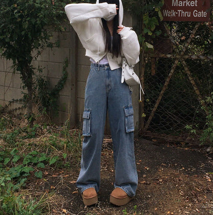 Beidelli(ベイデリ)[BELLIDE MADE] ビンテージウォッシングワイドカーゴパンツ
