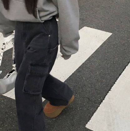 Beidelli(ベイデリ)[BELLIDE MADE] ビンテージウォッシングワイドカーゴパンツ