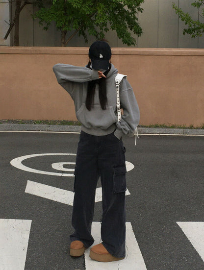 Beidelli(ベイデリ)[BELLIDE MADE] ビンテージウォッシングワイドカーゴパンツ