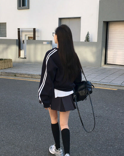 Beidelli(ベイデリ)[BELLIDE MADE] トラックVネックオーバーフィットトレーナー