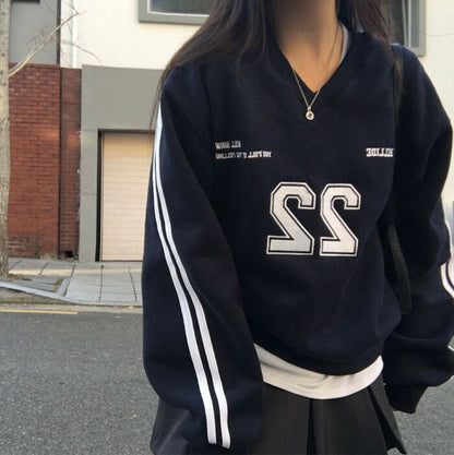 Beidelli(ベイデリ)[BELLIDE MADE] トラックVネックオーバーフィットトレーナー