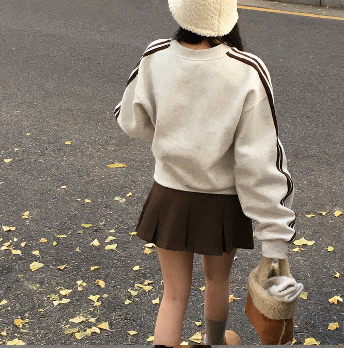 Beidelli(ベイデリ)[BELLIDE MADE] トラックVネックオーバーフィットトレーナー