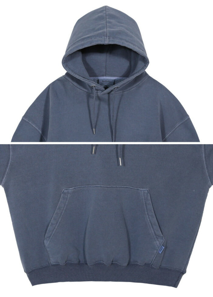 Beidelli(ベイデリ)[BELLIDE MADE] 裏起毛ビンテージピグメントクロップドパーカー