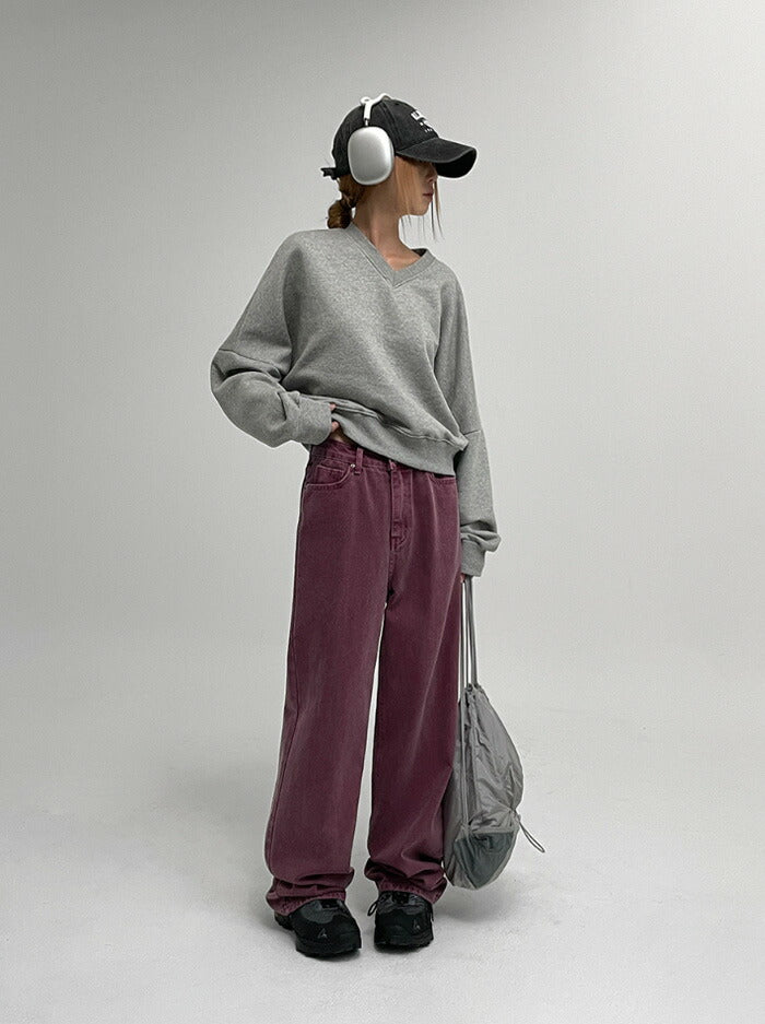 BLACK UP(ブラックアップ)テードピグメントワイドパンツ