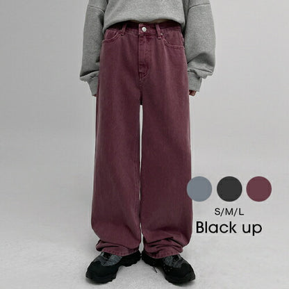 BLACK UP(ブラックアップ)テードピグメントワイドパンツ