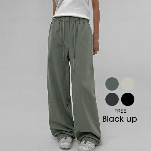 BLACK UP(ブラックアップ)キフリーコットンバンディングパンツ