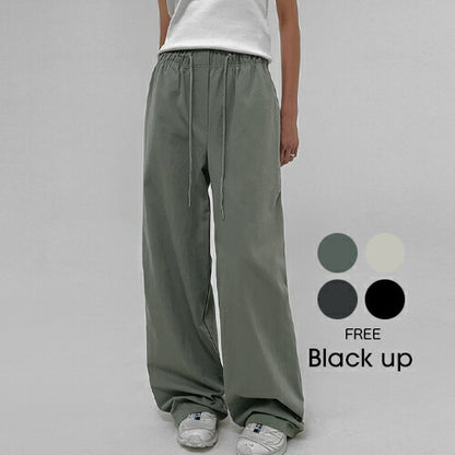 BLACK UP(ブラックアップ)キフリーコットンバンディングパンツ