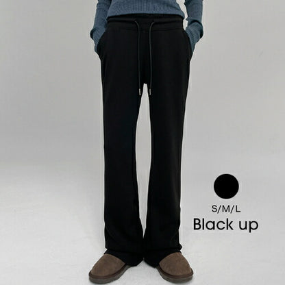 BLACK UP(ブラックアップ)クォーテッドブーツカットバンディングパンツ