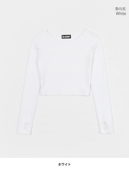 BLACK UP(ブラックアップ)アンドモンドクロップウォーマーTシャツ