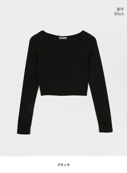 BLACK UP(ブラックアップ)アンドモンドクロップウォーマーTシャツ