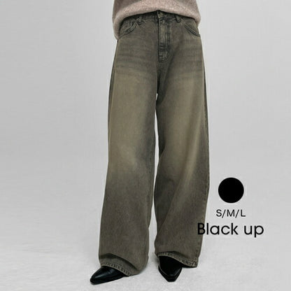 BLACK UP(ブラックアップ)ペドロワイドデニムパンツ
