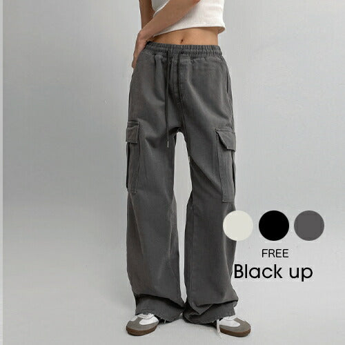 BLACK UP(ブラックアップ)クリフコットンカーゴパンツ