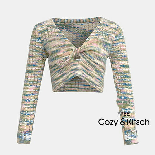 Cozy＆Kitsch(コージー＆キッチ)レインボーツイストニット