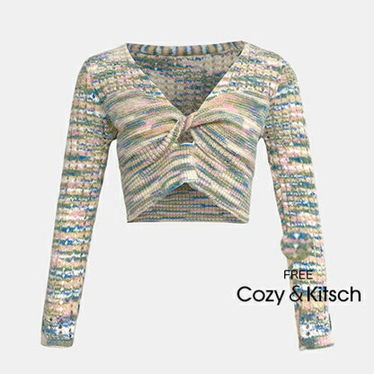 Cozy＆Kitsch(コージー＆キッチ)レインボーツイストニット