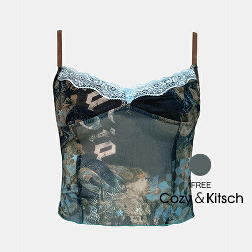 Cozy＆Kitsch(コージー＆キッチ)バルセロナレーストップキャミソール