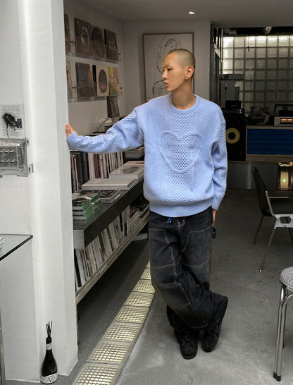 HOLY IN CODE(ホーリーインコード)No.0369 twisted heart round KNIT
