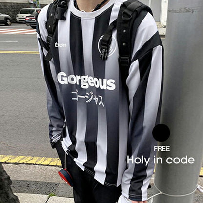 HOLY IN CODE(ホーリーインコード)no.9988 gorgeous stripe jersey t