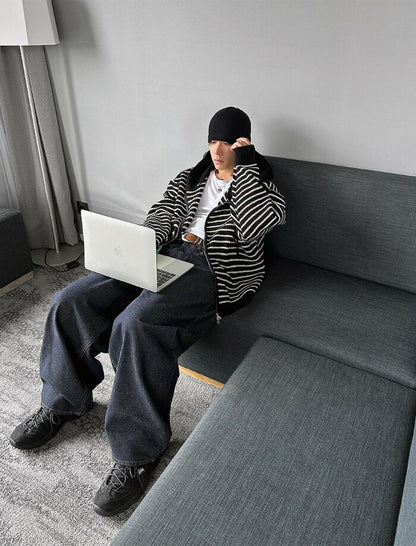 HOLY IN CODE(ホーリーインコード)No.0363 st KNIT hood warmer zip-up