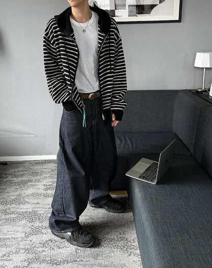 HOLY IN CODE(ホーリーインコード)No.0363 st KNIT hood warmer zip-up
