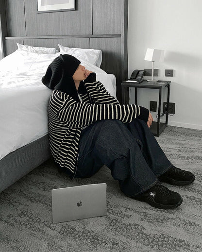 HOLY IN CODE(ホーリーインコード)No.0363 st KNIT hood warmer zip-up