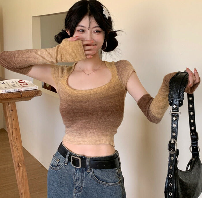 KICKSEWING（キックスウィング）コリンズクロップキャミソールウォーマーセット