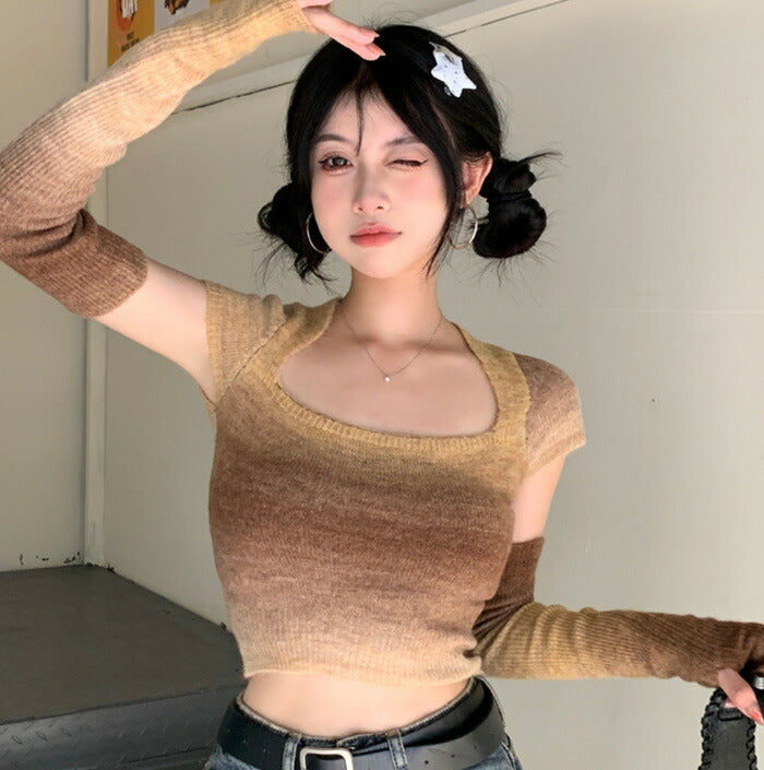 KICKSEWING（キックスウィング）コリンズクロップキャミソールウォーマーセット