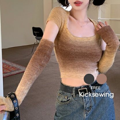 KICKSEWING（キックスウィング）コリンズクロップキャミソールウォーマーセット