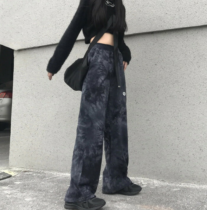 KICKSEWING（キックスウィング）ヴィンテージ捺染バンディングパンツ