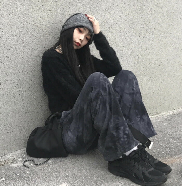 KICKSEWING（キックスウィング）ヴィンテージ捺染バンディングパンツ
