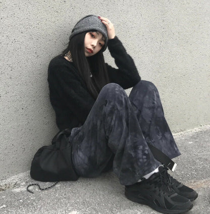 KICKSEWING（キックスウィング）ヴィンテージ捺染バンディングパンツ