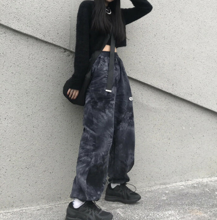 KICKSEWING（キックスウィング）ヴィンテージ捺染バンディングパンツ