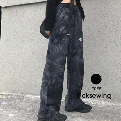 KICKSEWING（キックスウィング）ヴィンテージ捺染バンディングパンツ