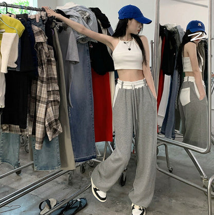 KICKSEWING（キックスウィング）ウエストバンディング配色スウェットパンツ