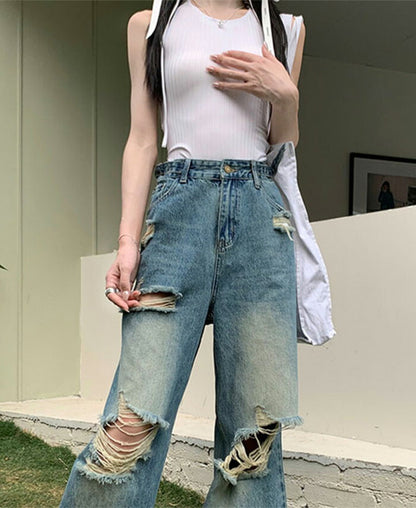 KICKSEWING（キックスウィング）アッシュワイドビンテージデニムパンツ