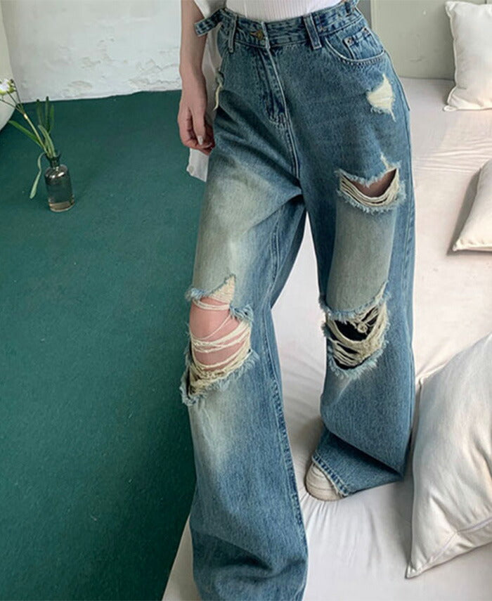 KICKSEWING（キックスウィング）アッシュワイドビンテージデニムパンツ