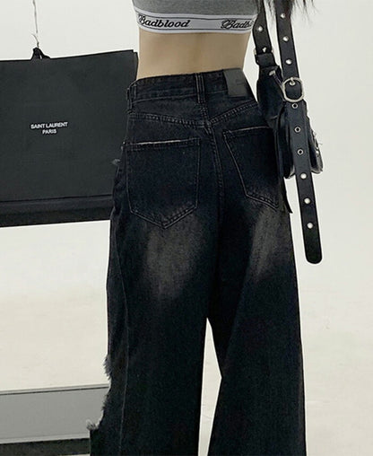 KICKSEWING（キックスウィング）アッシュワイドビンテージデニムパンツ