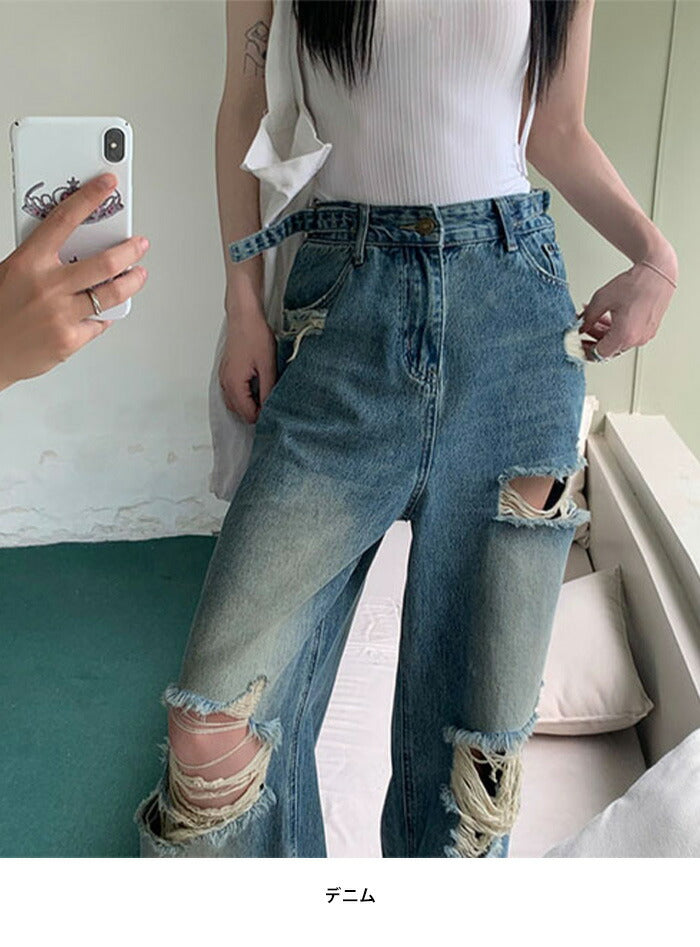 KICKSEWING（キックスウィング）アッシュワイドビンテージデニムパンツ