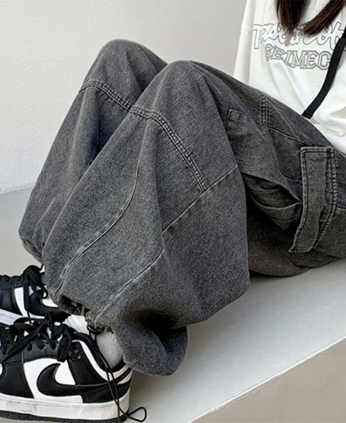 KICKSEWING（キックスウィング）イノットワイドデニムジーンズ