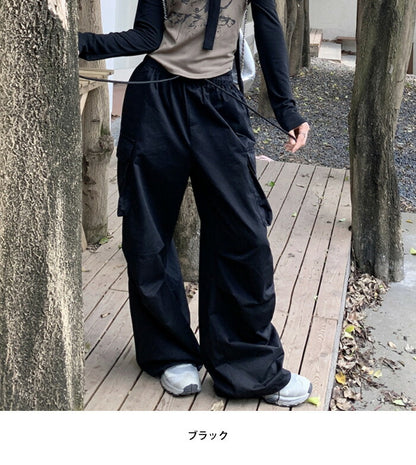 KICKSEWING（キックスウィング）トレントバンディングワイドカーゴパンツ