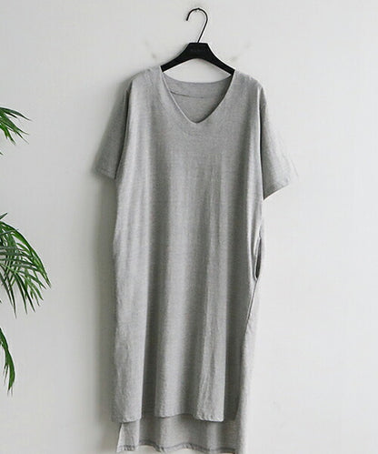 NANING9(ナンニング)Tシャツロングワンピース-1