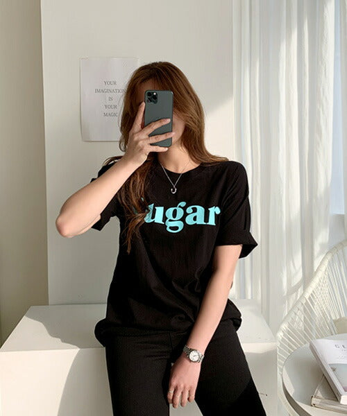 NANING9(ナンニング)Sugar半袖Tシャツ