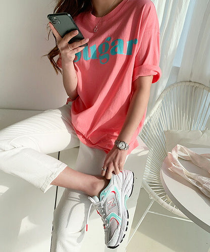 NANING9(ナンニング)Sugar半袖Tシャツ