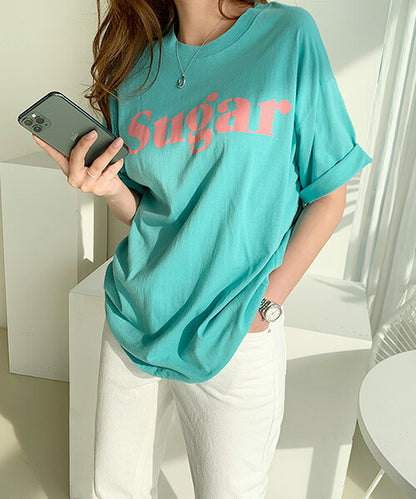 NANING9(ナンニング)Sugar半袖Tシャツ