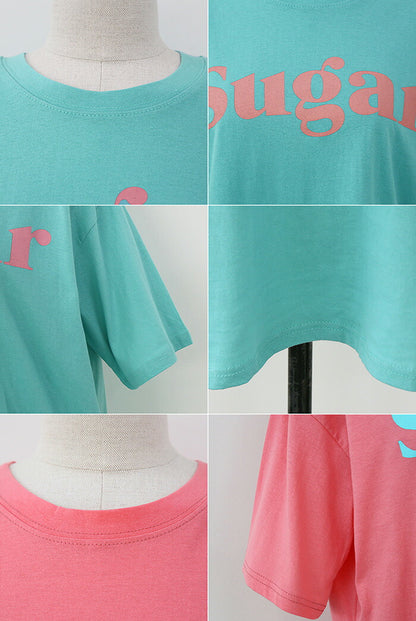 NANING9(ナンニング)Sugar半袖Tシャツ