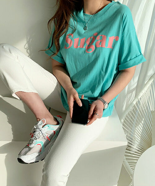 NANING9(ナンニング)Sugar半袖Tシャツ